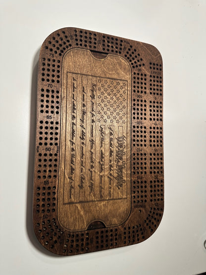 09 - Handmade Wooden Cribbage Board