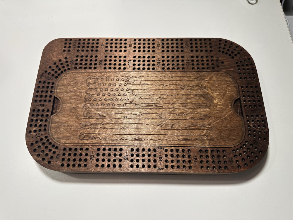 09 - Handmade Wooden Cribbage Board