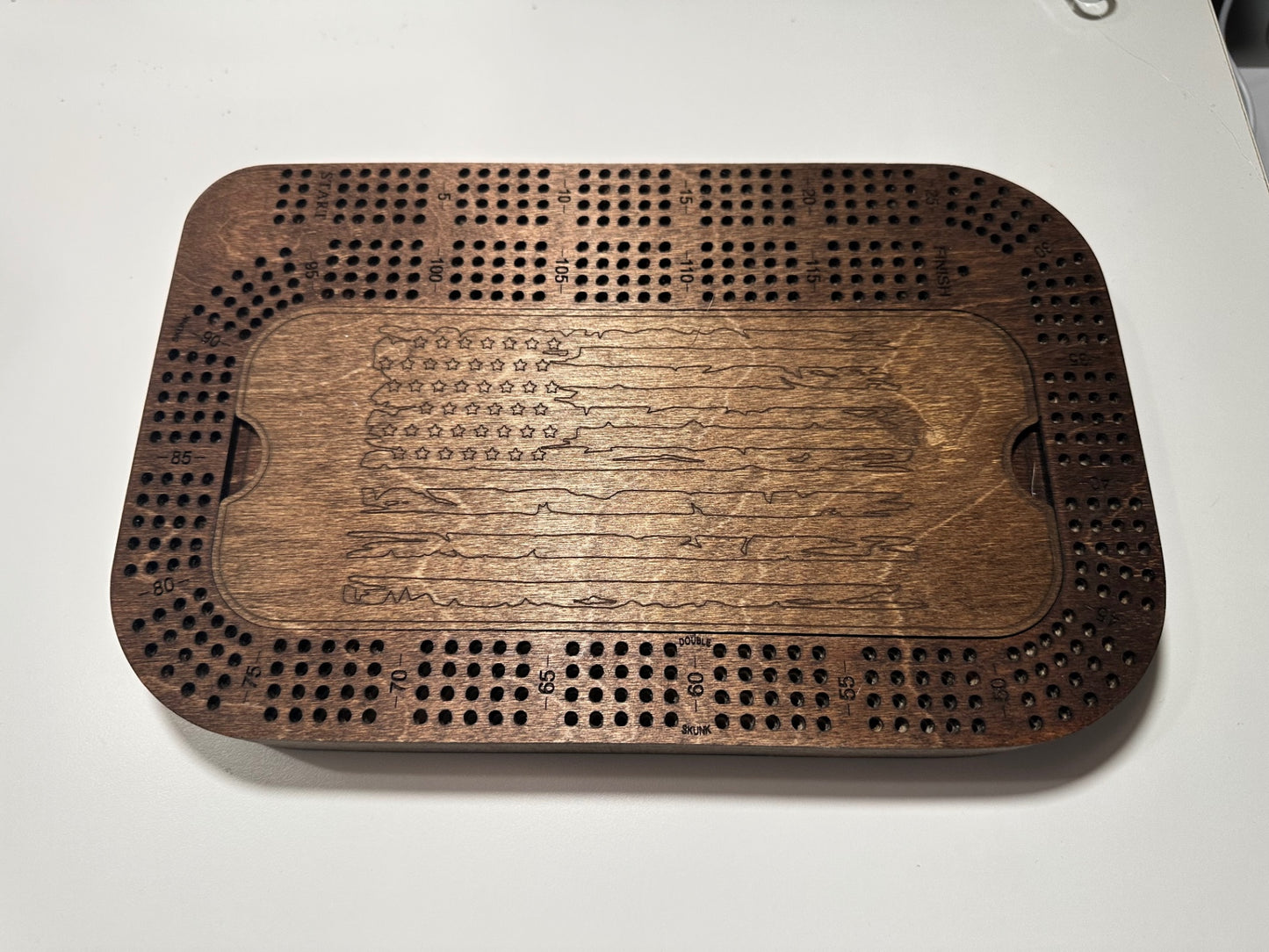 09 - Handmade Wooden Cribbage Board