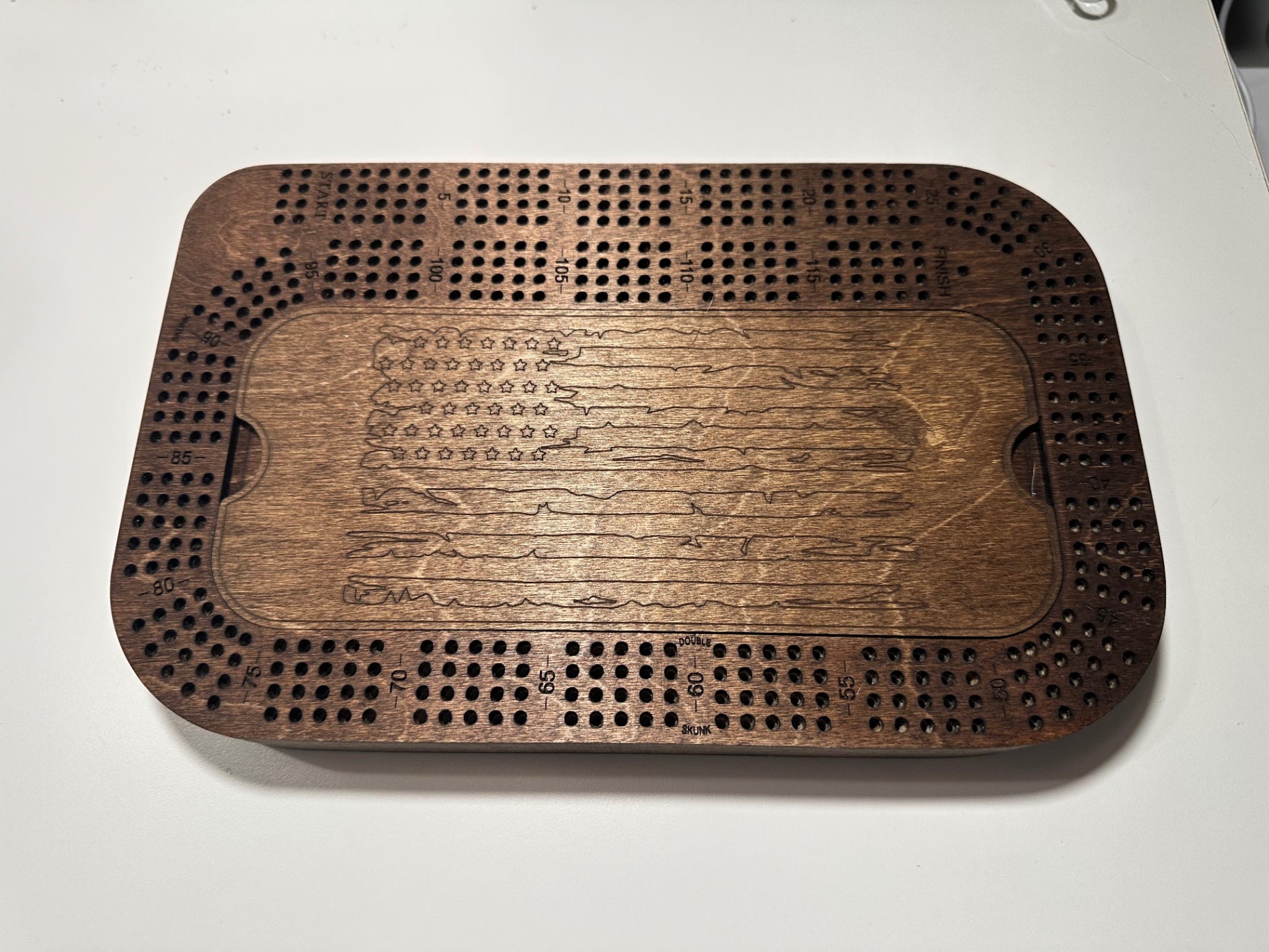 09 - Handmade Wooden Cribbage Board