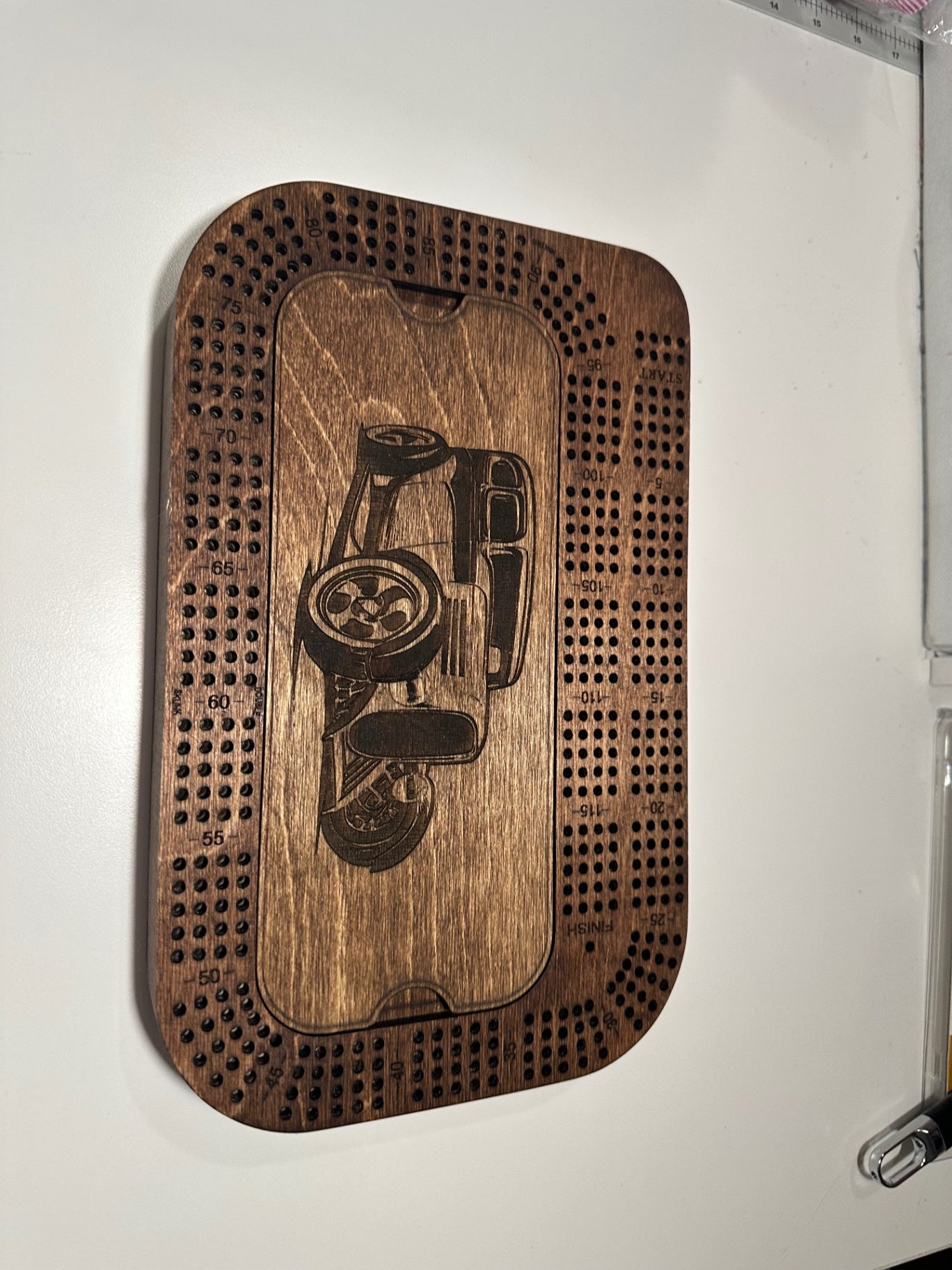 09 - Handmade Wooden Cribbage Board