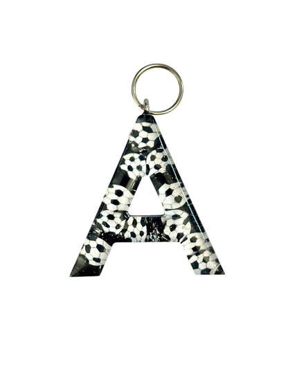 017 - Resin Letter "A" Charms for Keychains