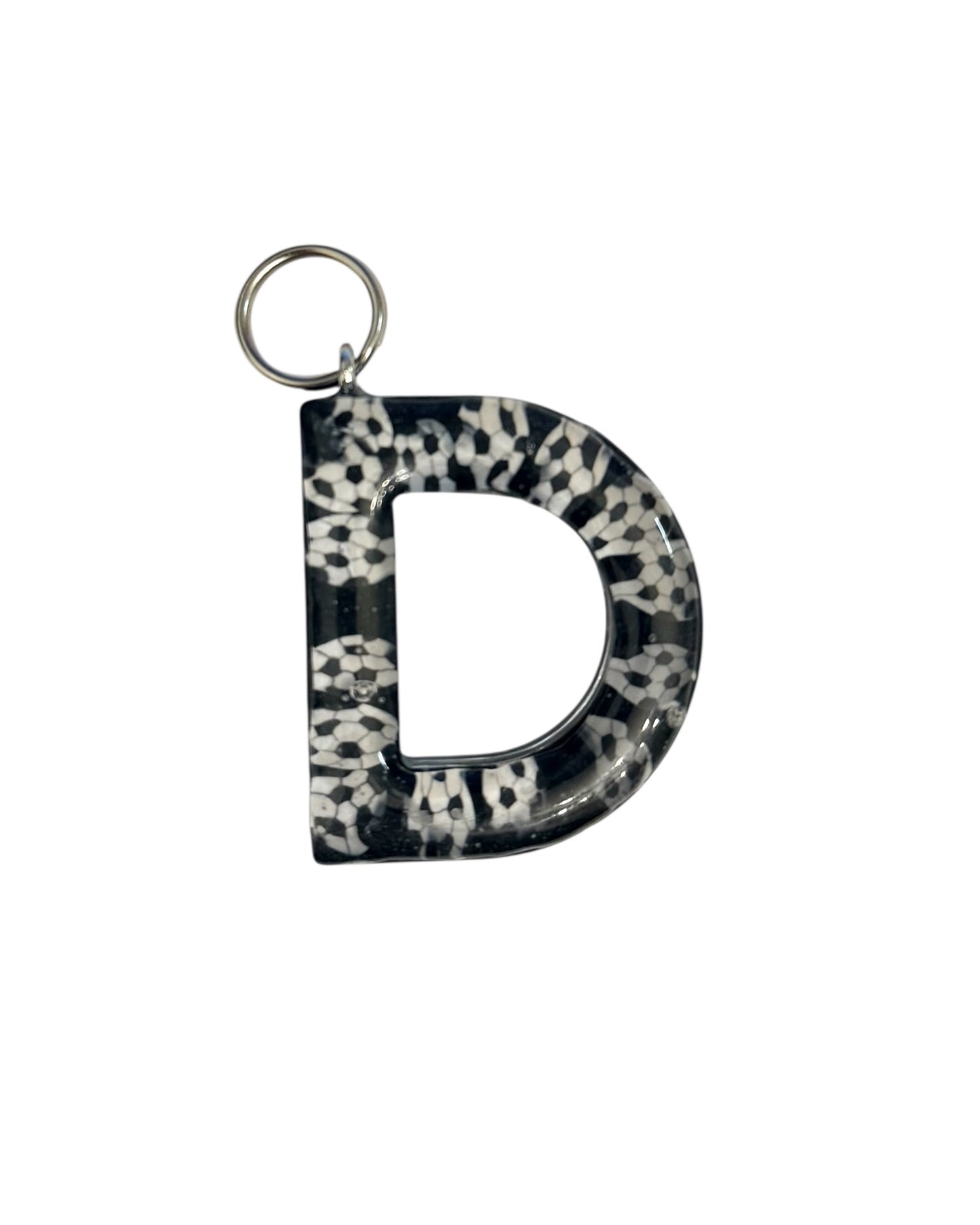 017 - Resin Letter "D" Charms for Keychains