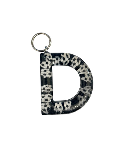 017 - Resin Letter "D" Charms for Keychains