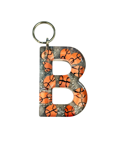 017 - Resin Letter "B" Charms for Keychains