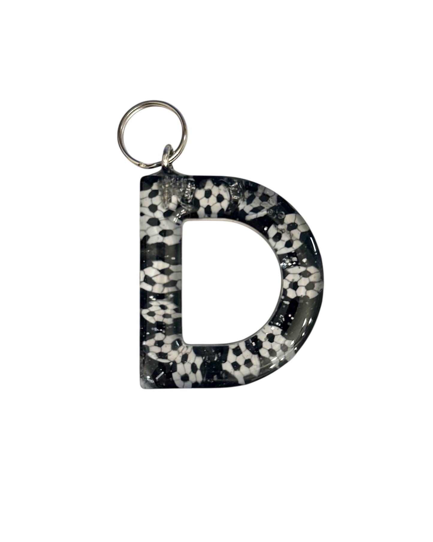 017 - Resin Letter "D" Charms for Keychains