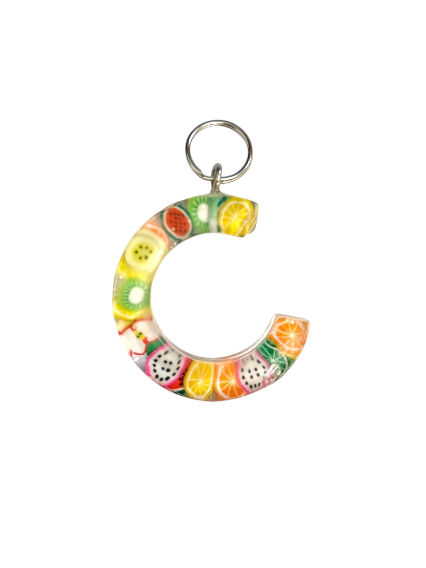 017 - Resin Letter "C" Charms for Keychains