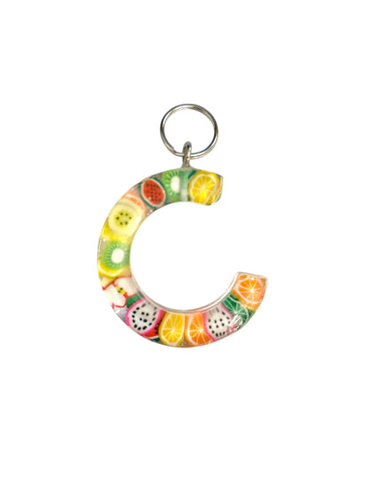 017 - Resin Letter "C" Charms for Keychains