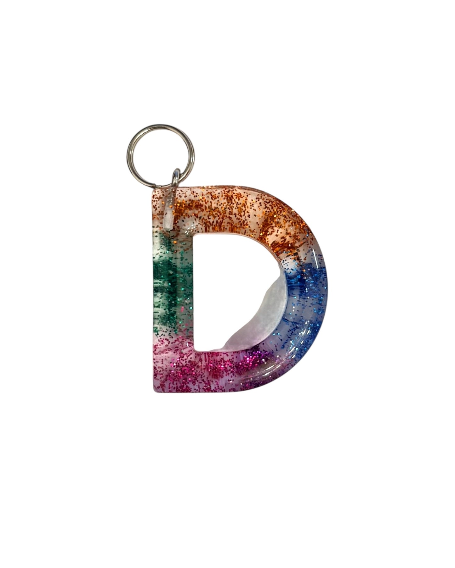 017 - Resin Letter "D" Charms for Keychains