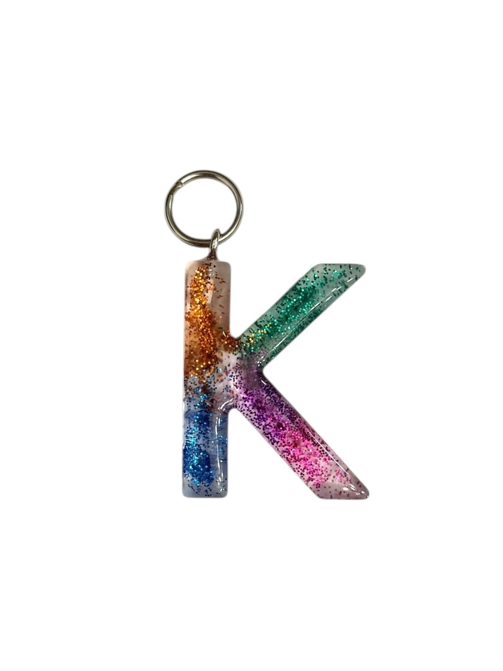017 - Resin Letter "K" Charms for Keychains