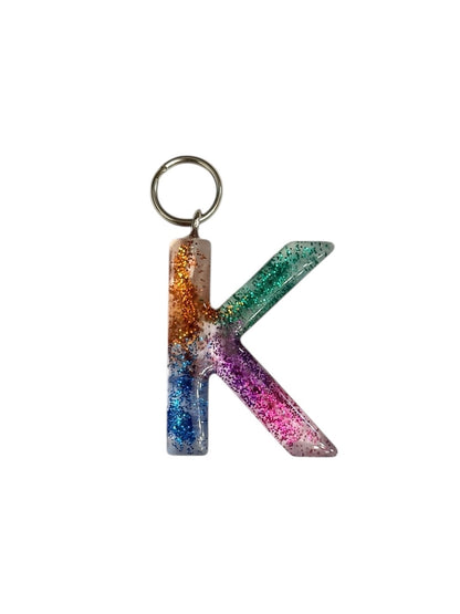 017 - Resin Letter "K" Charms for Keychains