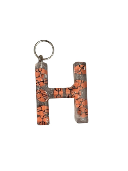 017 - Resin Letter "H" Charms for Keychains