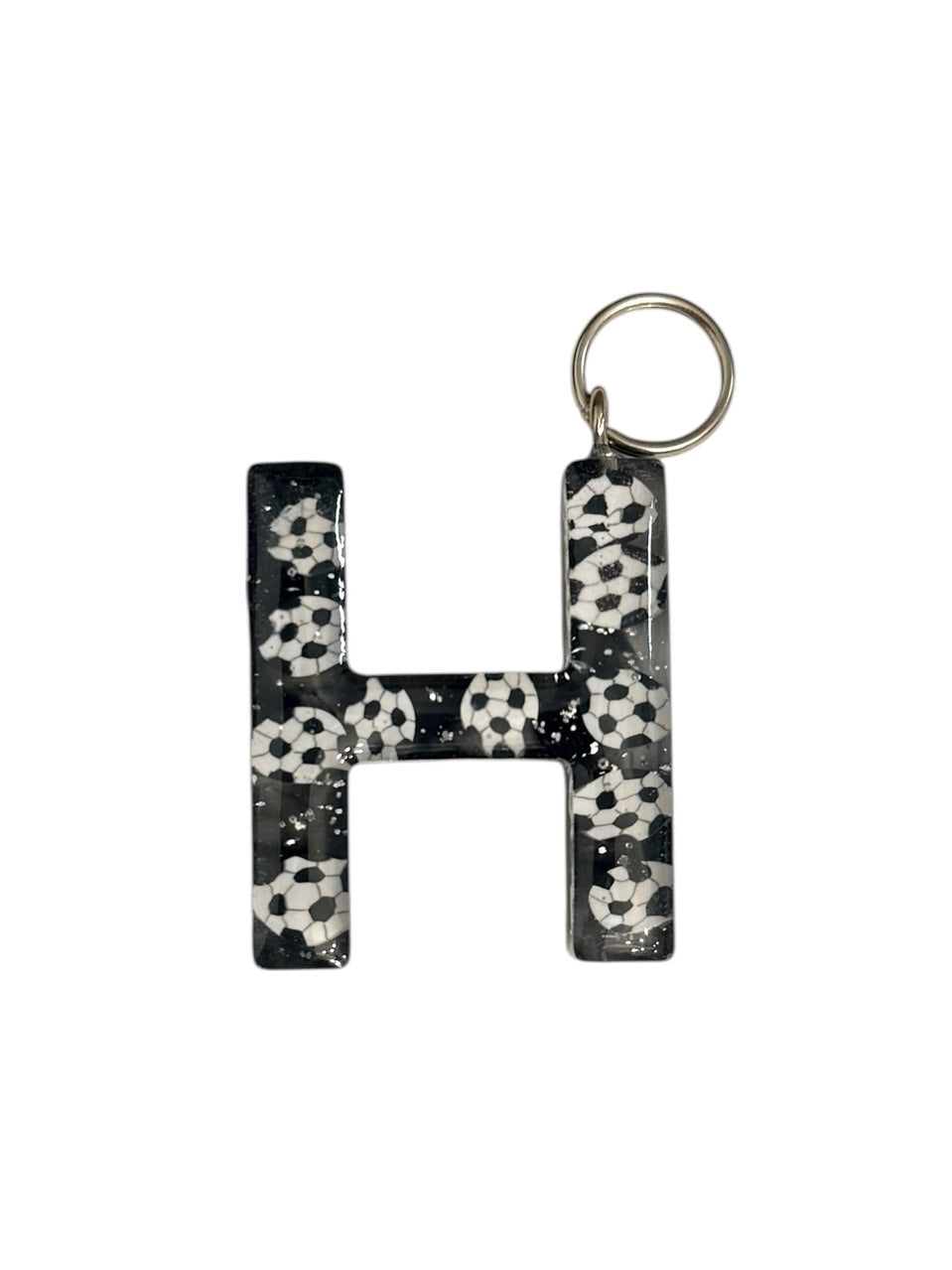 017 - Resin Letter "H" Charms for Keychains