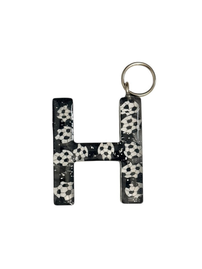 017 - Resin Letter "H" Charms for Keychains