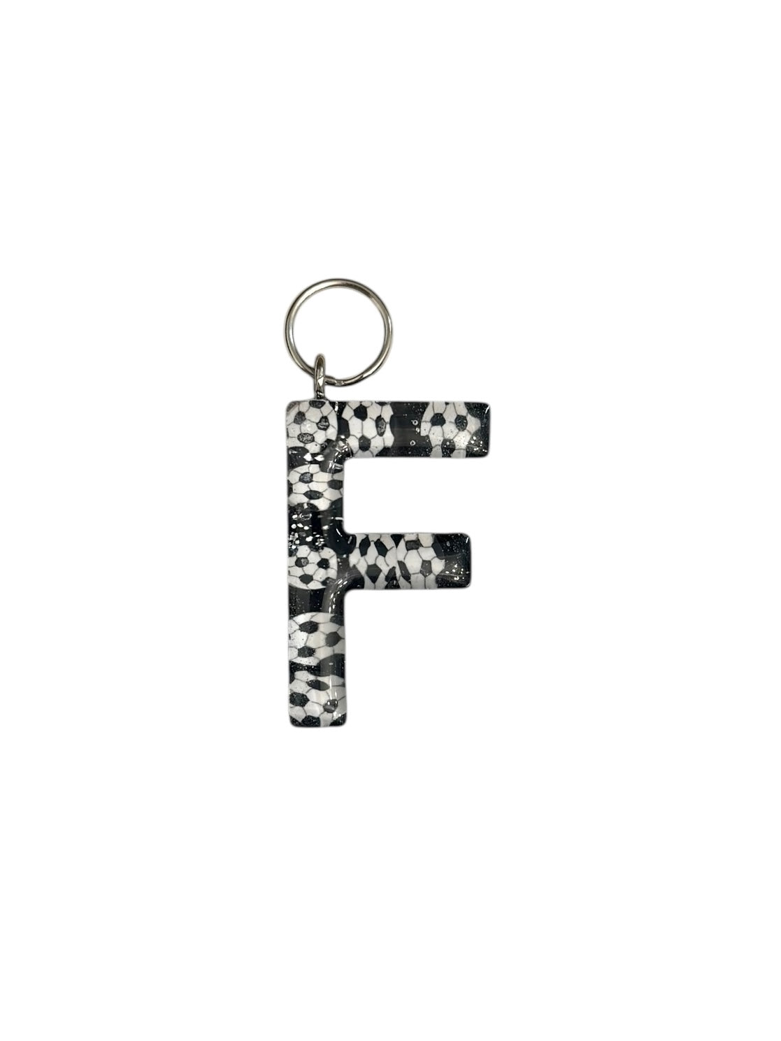 017 - Resin Letter "F" Charms for Keychains