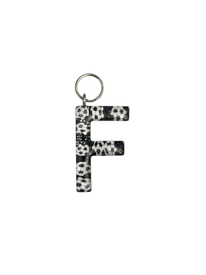 017 - Resin Letter "F" Charms for Keychains