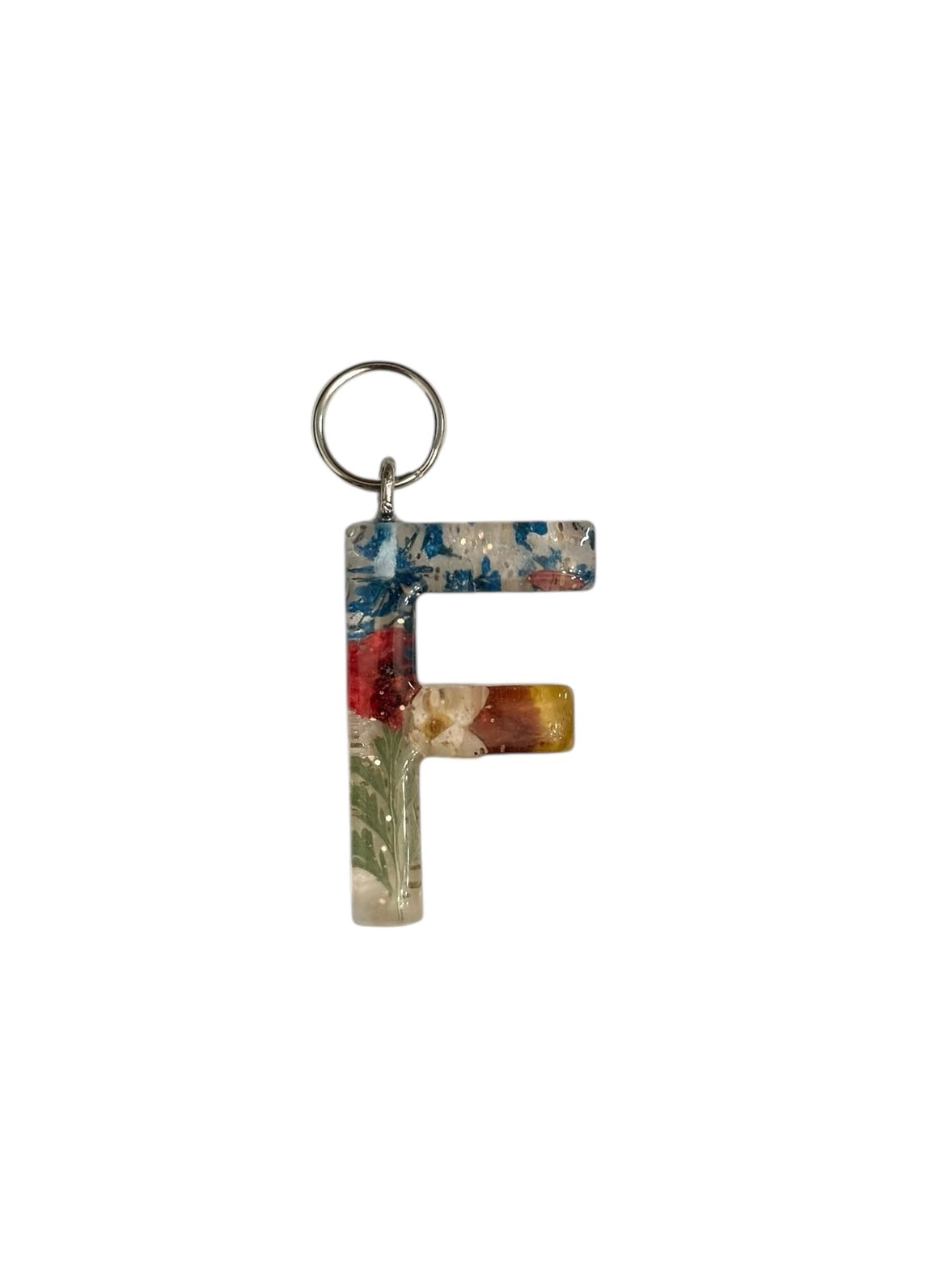 017 - Resin Letter "F" Charms for Keychains