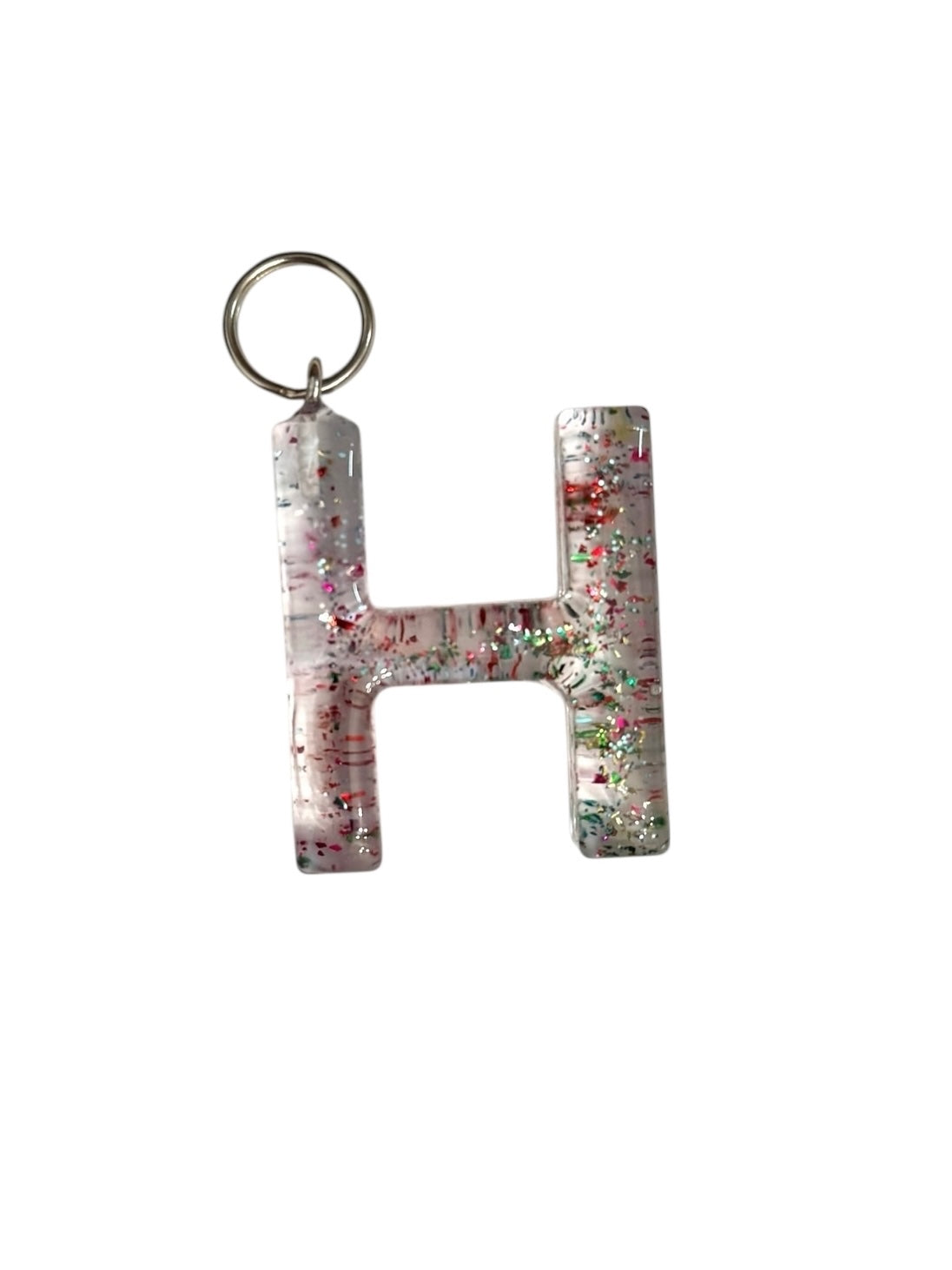 017 - Resin Letter "H" Charms for Keychains