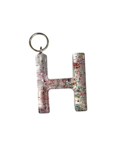 017 - Resin Letter "H" Charms for Keychains