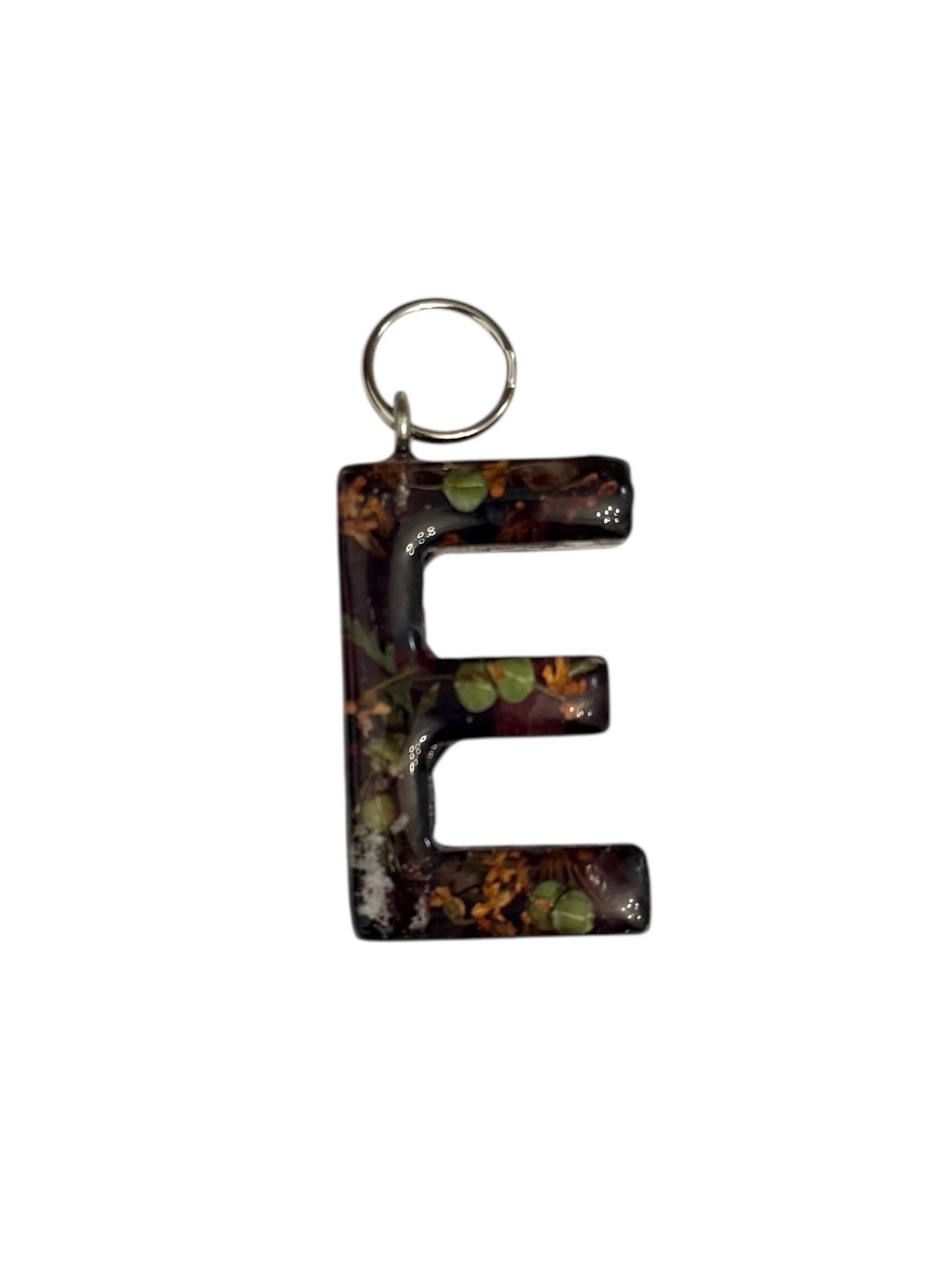 017 - Resin Letter "E" Charms for Keychains