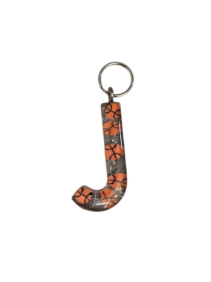 017 - Resin Letter "J" Charms for Keychains