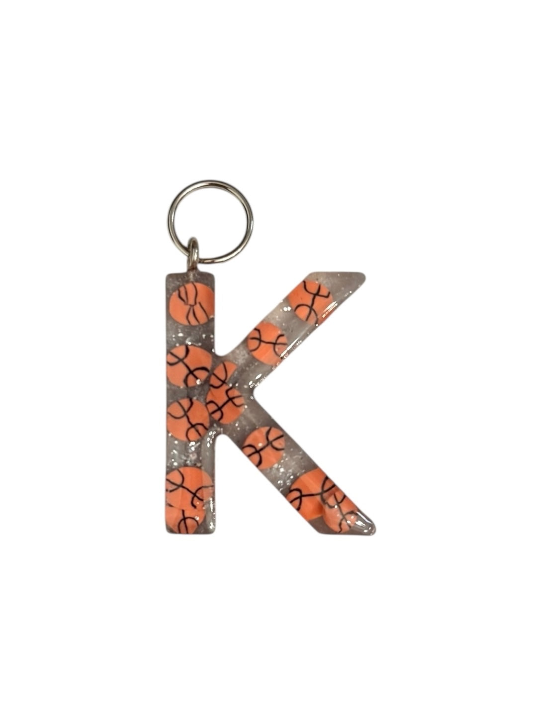 017 - Resin Letter "K" Charms for Keychains