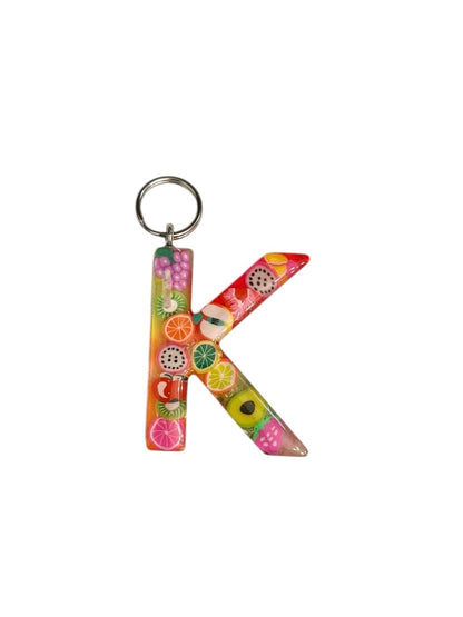017 - Resin Letter "K" Charms for Keychains