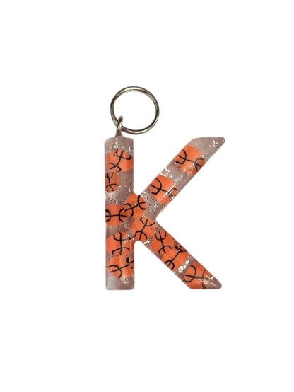 017 - Resin Letter "K" Charms for Keychains
