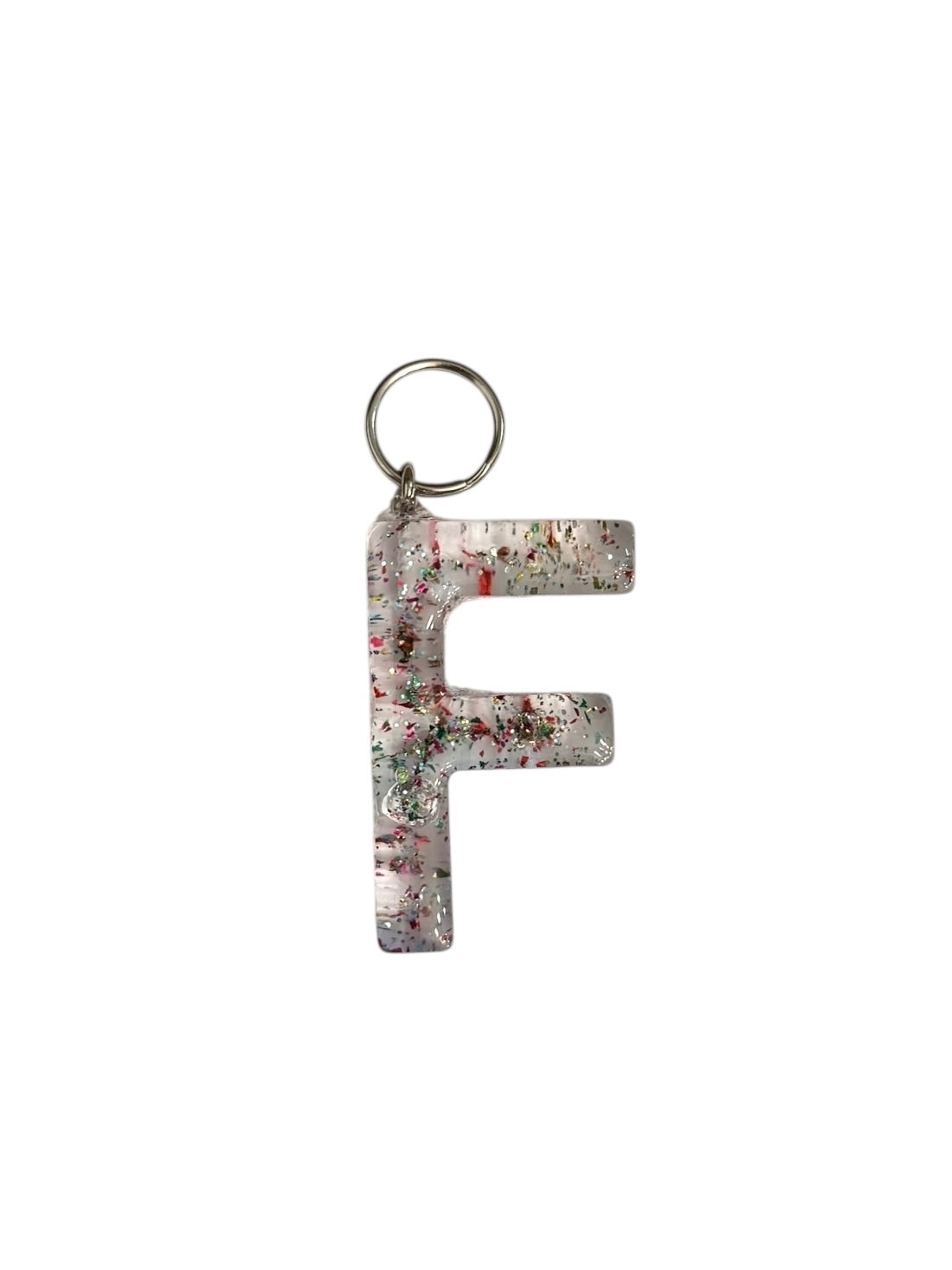 017 - Resin Letter "F" Charms for Keychains