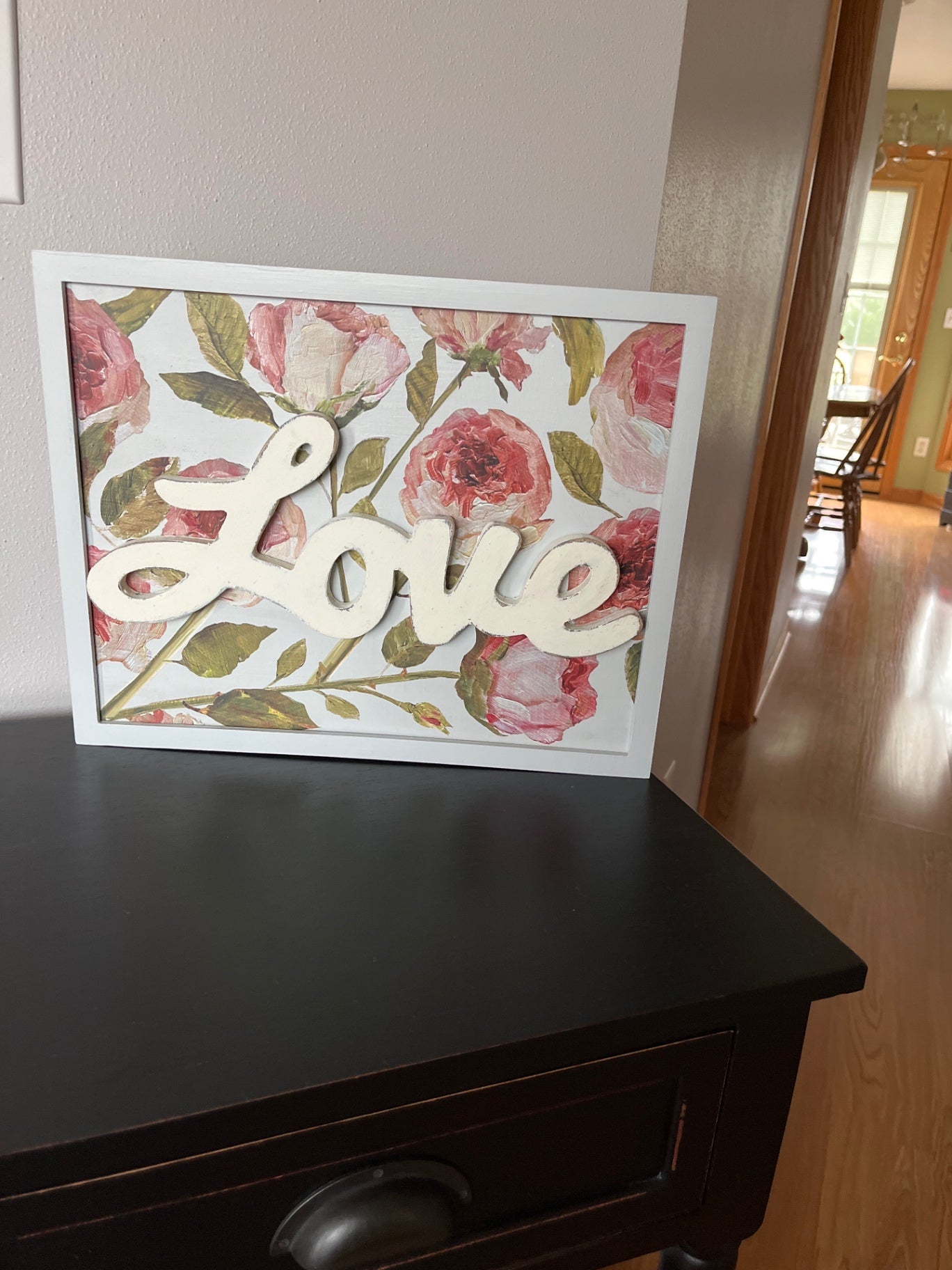 Love Blooms – Layered Wooden Wall Art