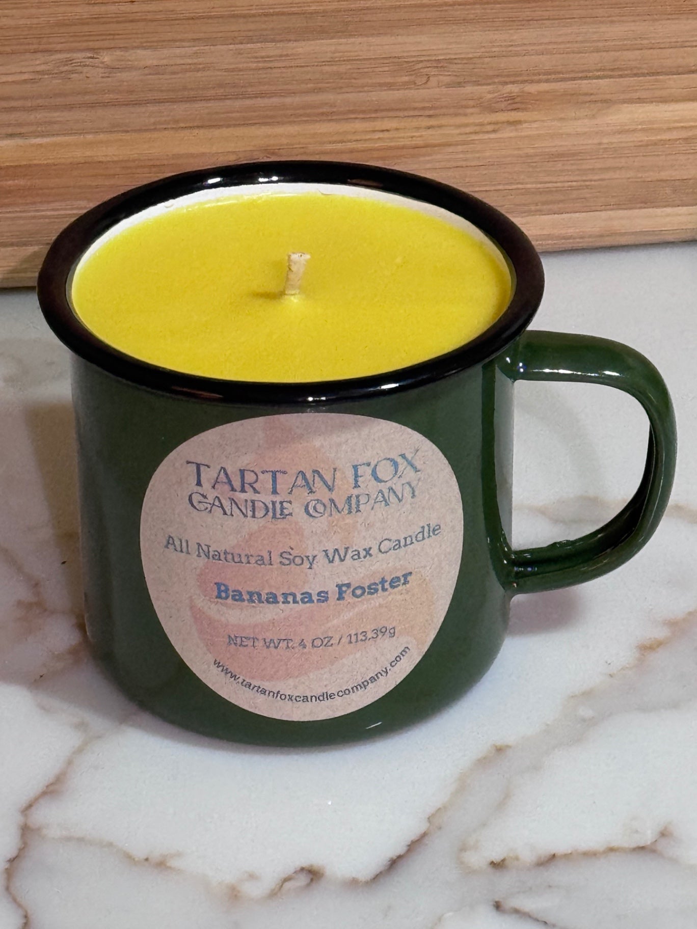 050 - Bananas Foster Camp Cup Soy Wax Candle