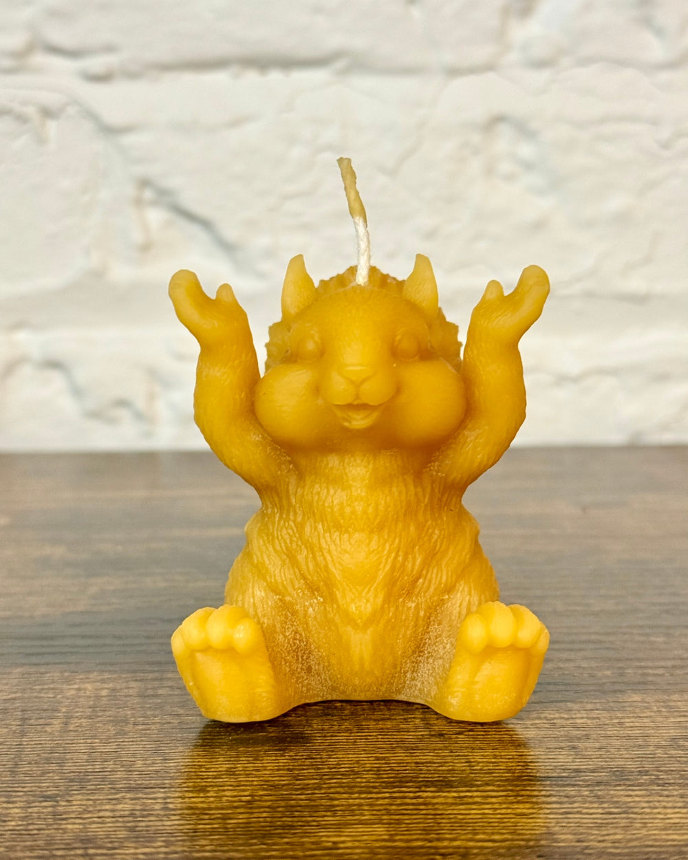 055 - Beeswax Squirrel Candle