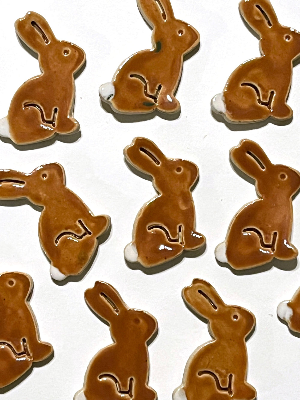 024 - Ceramic Brown Bunny Magnet