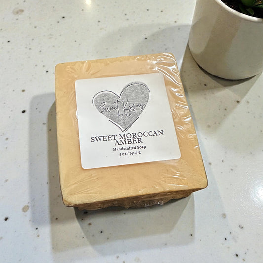053 - Sweet Moroccan Amber Cocoa Butter Bar Soap