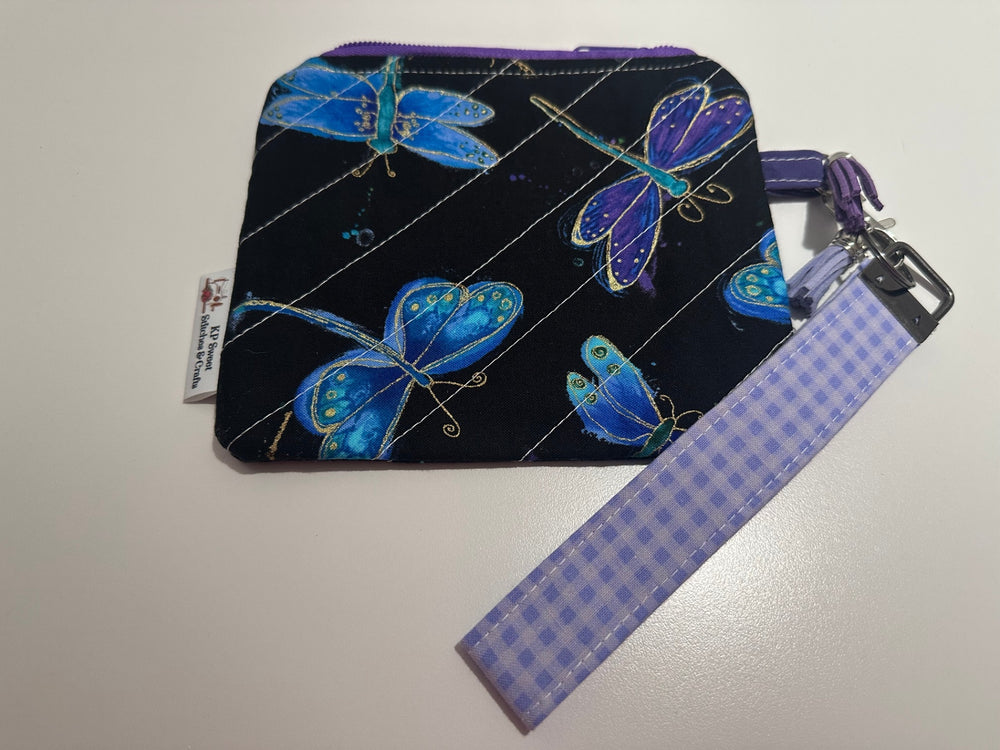 08 - Quilted Keychain Wristlet | Dragonfly