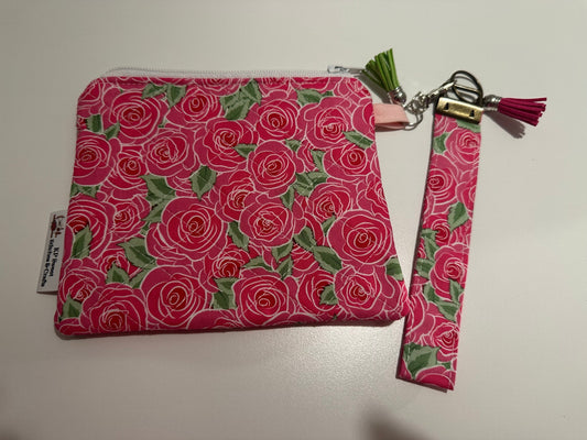 08 - Keychain Wristlet | Pink Roses