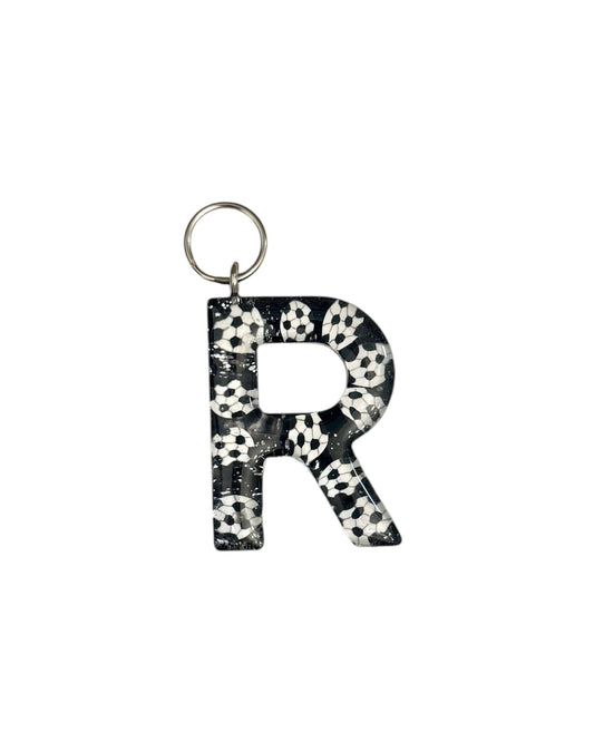 017 - Resin Letter "R" Charms for Keychains