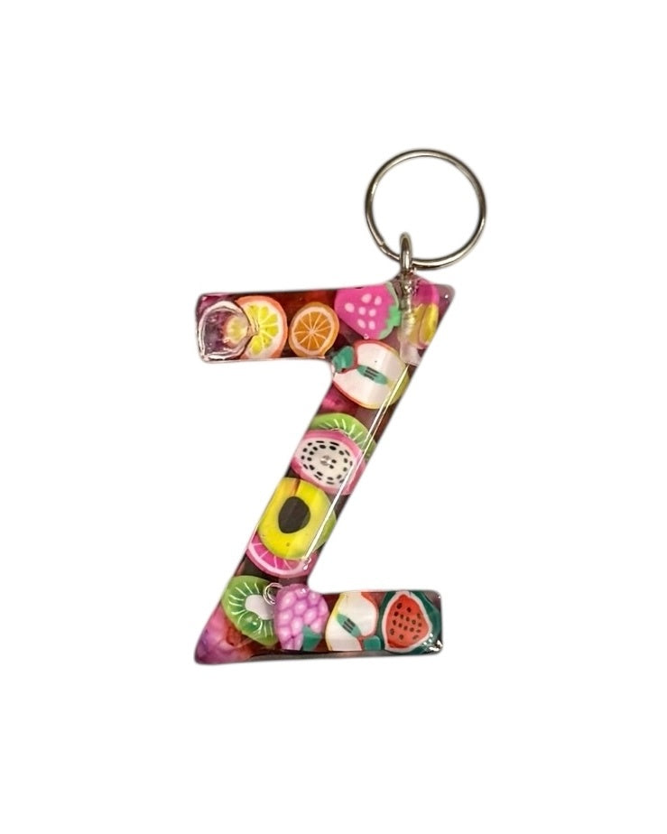 017 - Resin Letter "Z" Charms for Keychains
