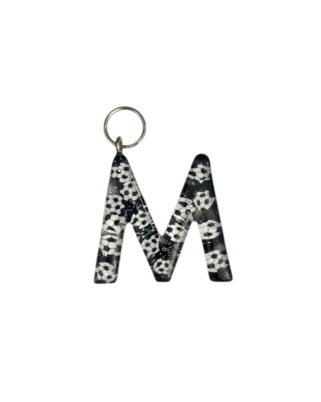 017 - Resin Letter "M" Charms for Keychains