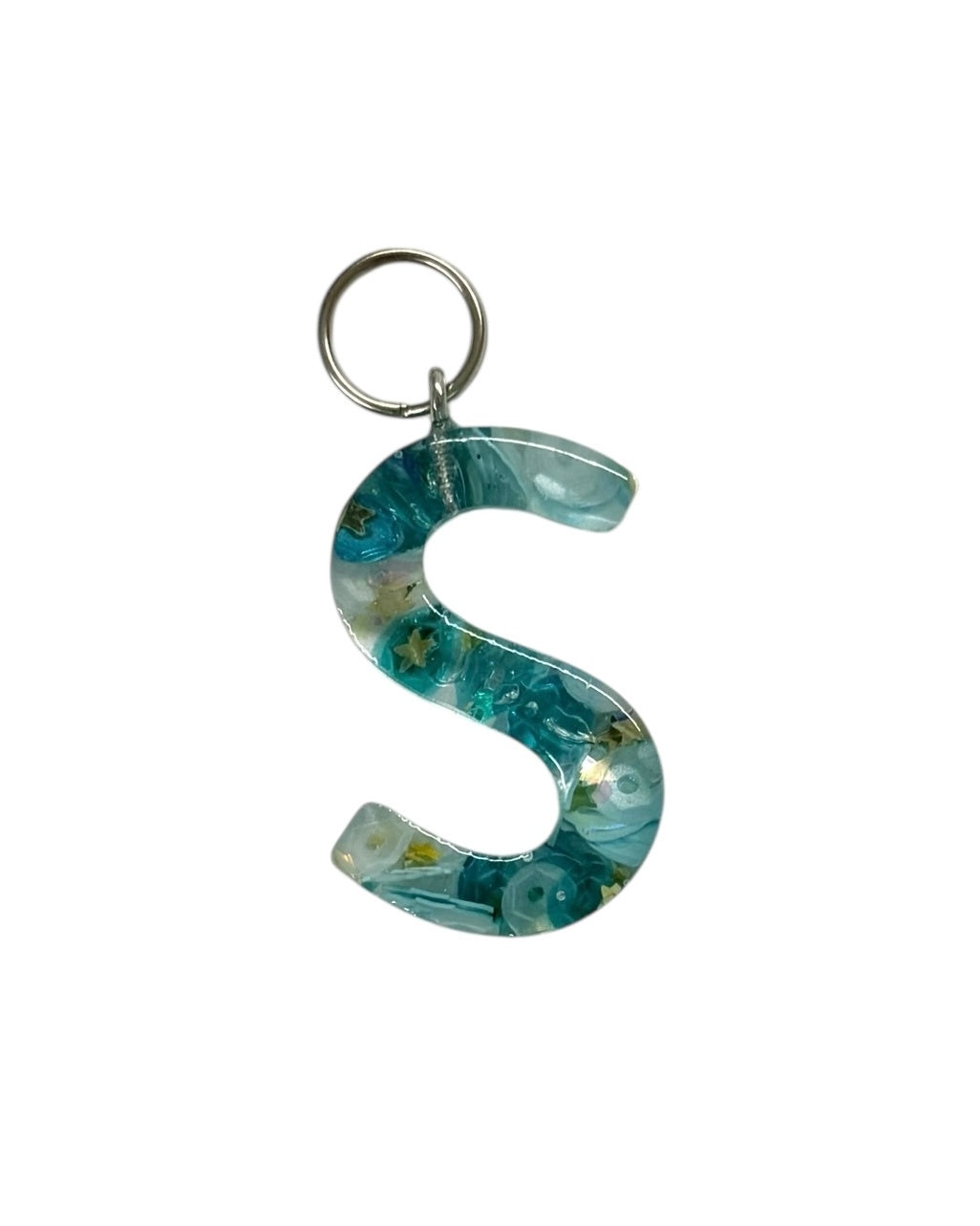017 - Resin Letter "S" Charms for Keychains