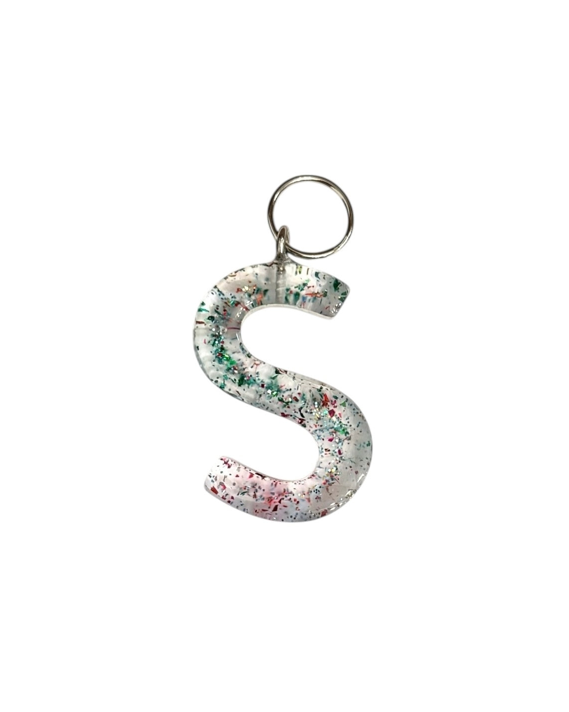 017 - Resin Letter "S" Charms for Keychains