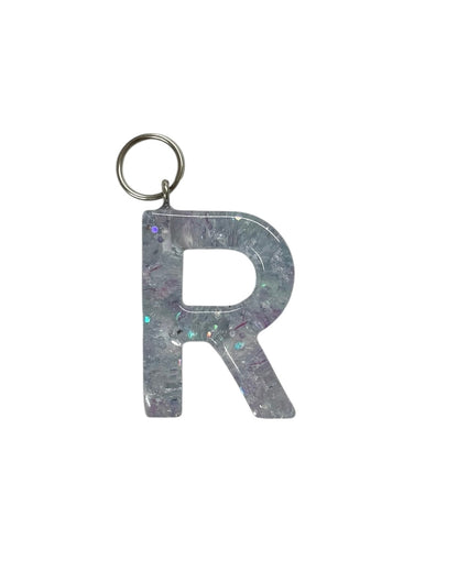 017 - Resin Letter "R" Charms for Keychains