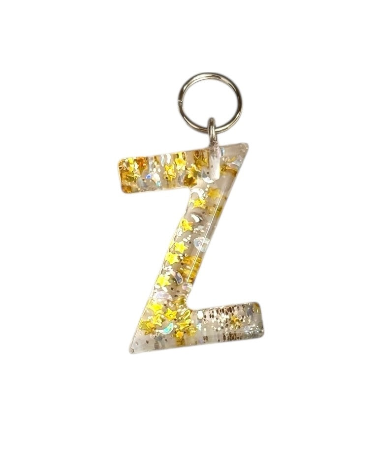 017 - Resin Letter "Z" Charms for Keychains