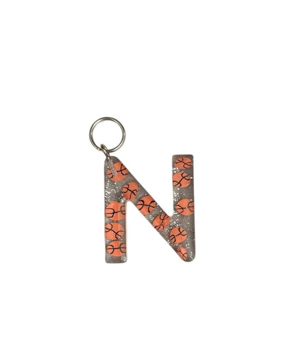 017 - Resin Letter "N" Charms for Keychains