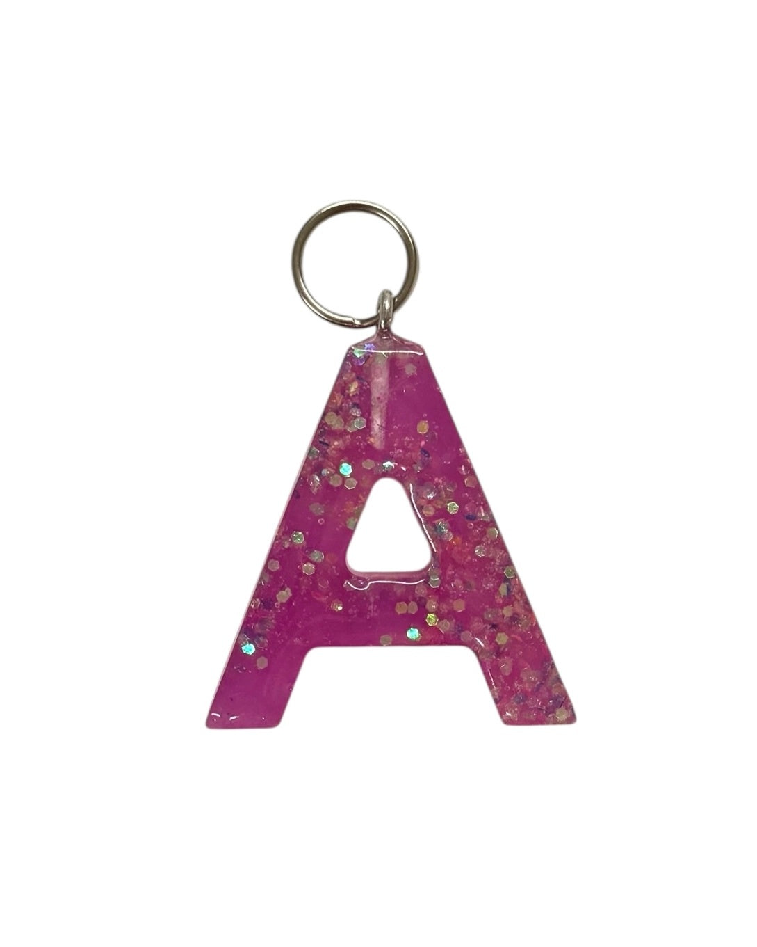 017 - Resin Letter "A" Charms for Keychains