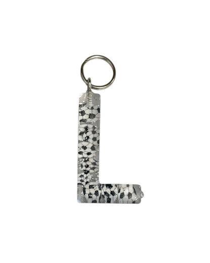 017 - Resin Letter "L" Charms for Keychains