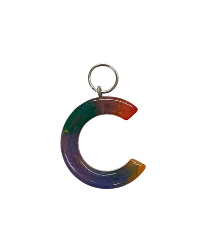 017 - Resin Letter "C" Charms for Keychains