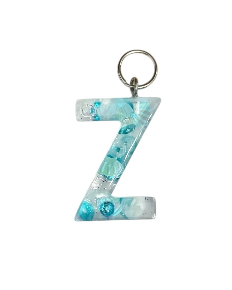 017 - Resin Letter "Z" Charms for Keychains