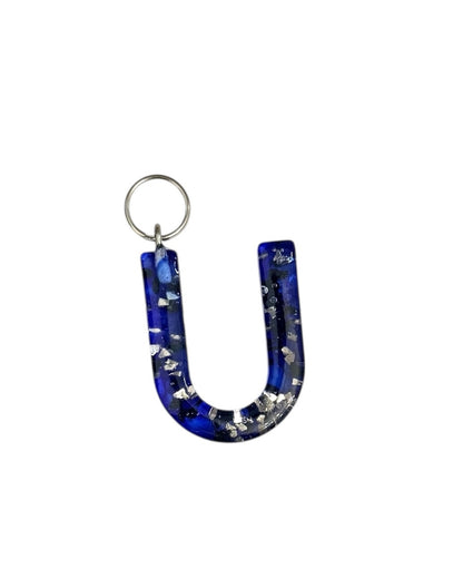 017 - Resin Letter "U" Charms for Keychains