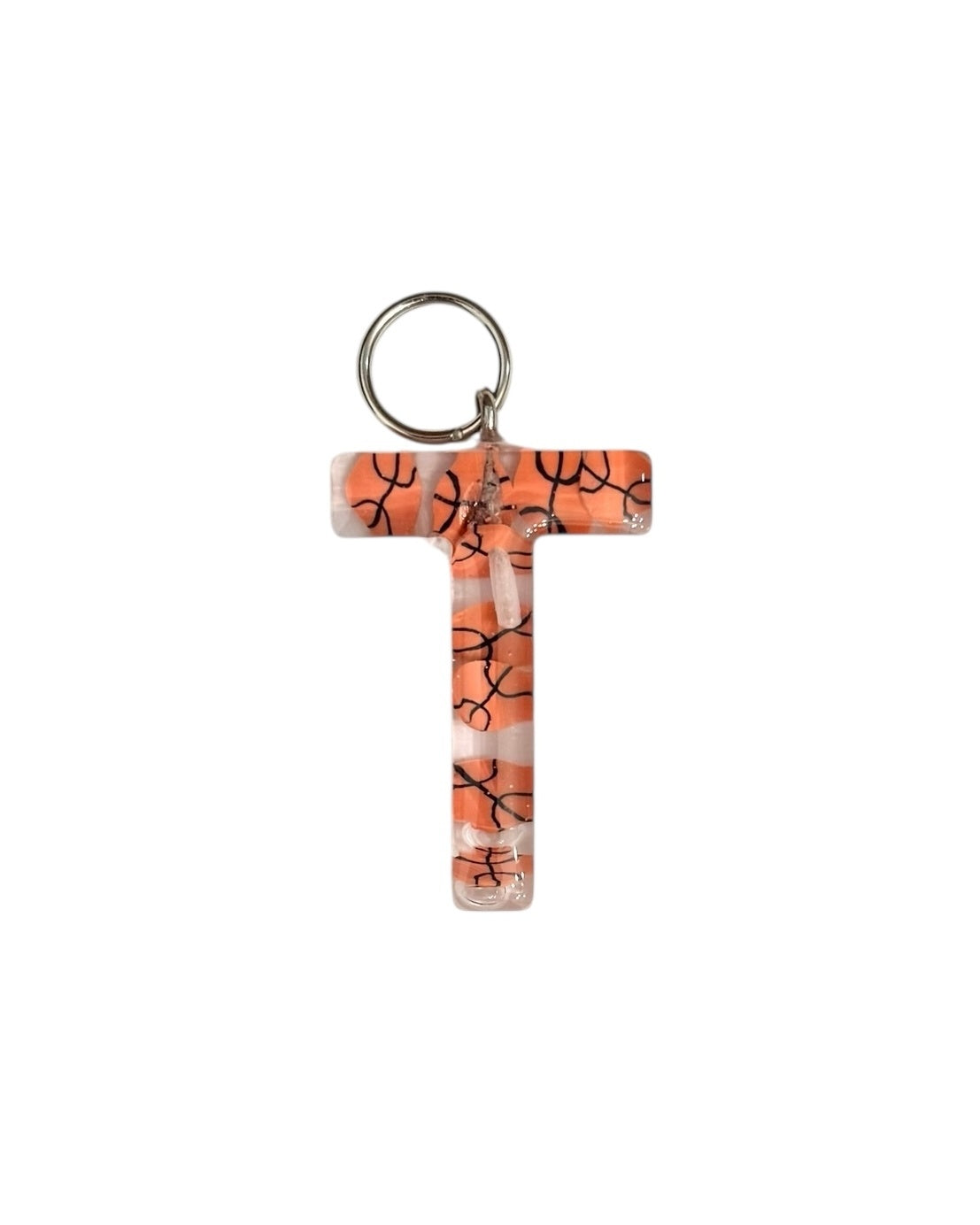 017 - Resin Letter "T" Charms for Keychains